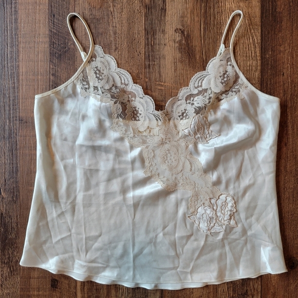 Vintage Victoria's Secret Gold Label Silky Lace Cami - Picture 1 of 8